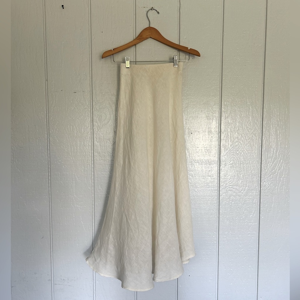 Italian Linen Bias-Cut Skirt – Free People feel ✧ Aritzia ease ✧ Made in Italy